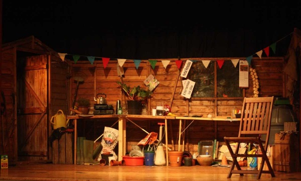 The set for The Allotment Plot.
