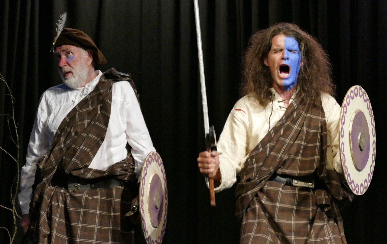 Scene from Nunquam non Paratus, production by Whiting Bay Music and Drama, 2019