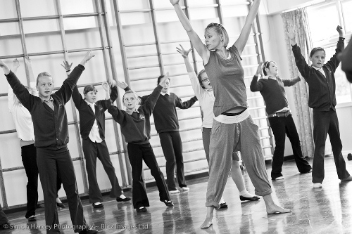 Sarah Cowan conducts a Youth Theatre workshop